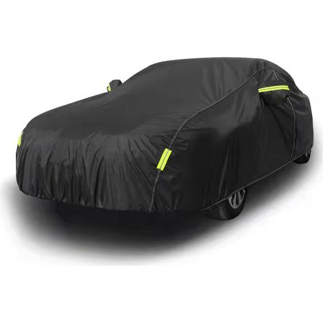 Taille L ( 480X175X120CM) Housse / bâche de voiture imperméable, respirante, anti UV et résistante à la poussière et à la neige, avec boucle fixe et bande réfléchissante