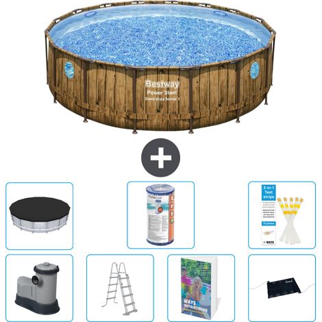 Bestway Bestway Power Steel Ronde - 488x122 cm - 8-pièces  S619