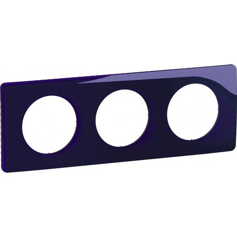 Plaque de finition Legrand céliane 3 postes bleu design changeable (1/2)