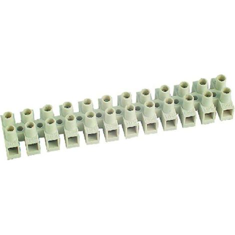 Barrette De Connexion - 12 Bornes - Transparente - 4 mm - Pour Circuits Électriques Domestiques Et Industriels - 1 Pièce