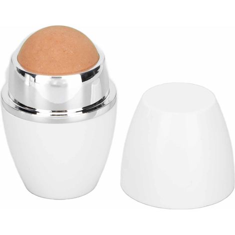 Rouleau facial en pierre naturelle pour massage du visage, nettoie les pores, stimule le métabolisme cutané, soin de la peau, blanc, 1 pièce. (1/5)