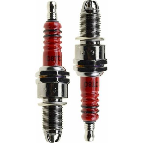 Bougie D'allumage - 3 Électrodes - Pour Moteur 4 Temps 125cc 150cc 200cc 250cc - ATV Dirt Bike Go Kart Cyclomoteur Scooter - Lot De 2 (1/5)