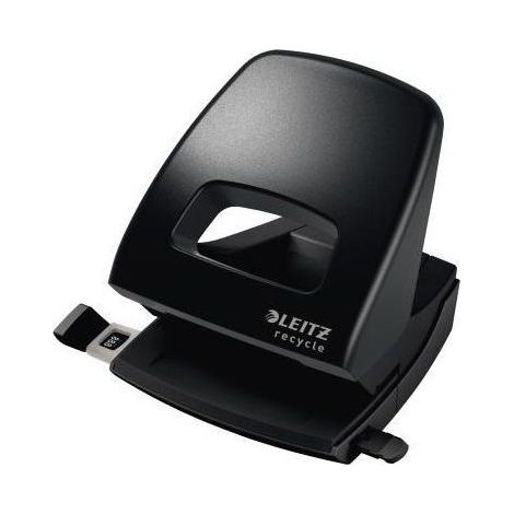 LEITZ Locher Leitz NeXXt Recycle 8cm 30 Bl. (80 g/m²) mit Anschlagschiene schwarz (1/4)