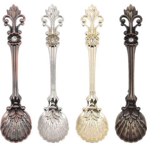Set mit 4 Eiskugelportionierern aus Zinklegierung mit glatter Oberfläche und (1/5)