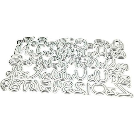 Buchstaben- und Zahlen-Stanzformen aus Metall, Schablone zum Selbermachen von Scrapbooking-Alben und Papierkarten