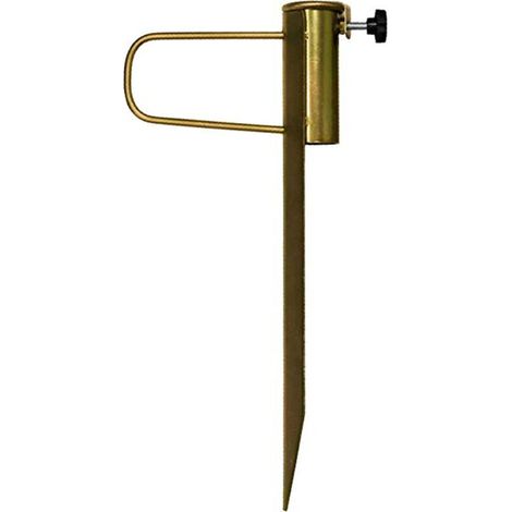 Pied de Parasol Universel à Pointe pour Gazon, Longueur 42cm, Diamètre d'Ouverture 32mm (1/4)