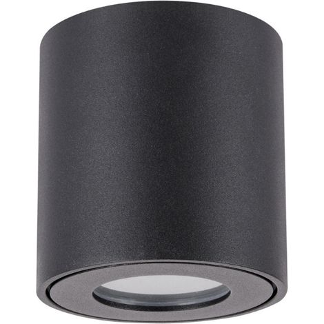 Spot Plafond en Saillie Noir IP54 pour Ampoule GU10 - SILAMP (1/2)