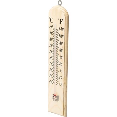 Silverline termometro legno duro 250 x 60 x 10 mm Prezzo