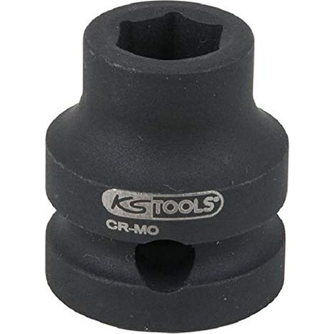 KS Tools 515.0059 Bussola esagonale 1/2" per avvitatori ad impulsi, extra corta, 13,0 mm