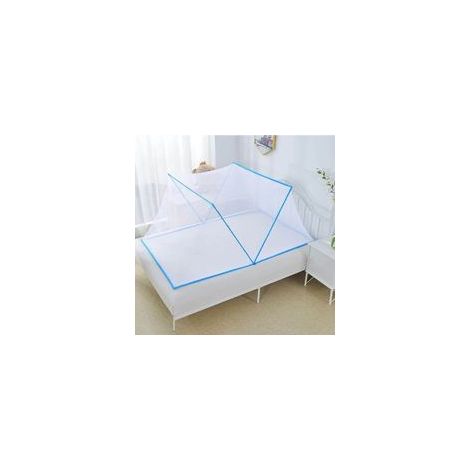 Mosquitera plegable, mosquitera portátil de viaje, cortina antimosquitos para camping, fácil instalación, malla fina, para dormitorio, camping, 190 x 130 cm