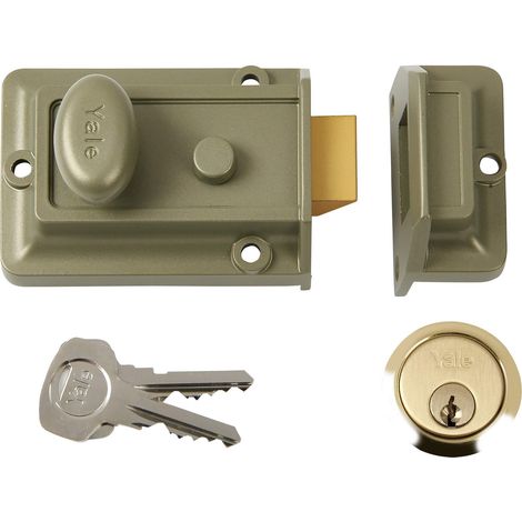 Yale YAL77ENBPB Chiavistello Tradizionale, Sicurezza Standard, Finitura in Ottone elettrolitico, 60 mm