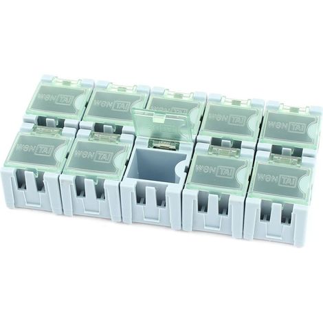 10 pièces d'art SMT SMD composants électroniques boîte rangement organisateur (1/2)