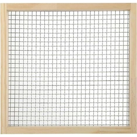 Tamis De Jardin Manuel Polyvalent En Acier Inoxydable, Passoire Pour Compost, Terreau, Sable, Cailloux Et Terre - Ouverture : 8 Mm × 8 Mm (1/5)
