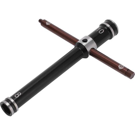 Clé à pipe croisée RC 8mm 10mm 5mm 3mm outil de réparation pour voiture bateau avion modèle (1/5)
