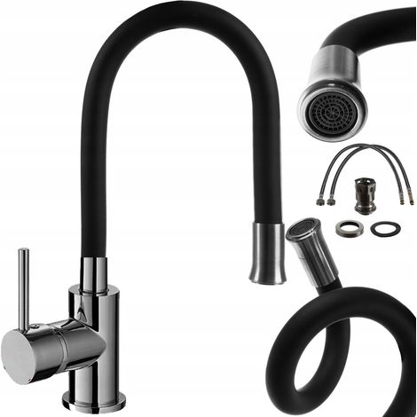 Grifo de cocina con caño flexible Ruhhy