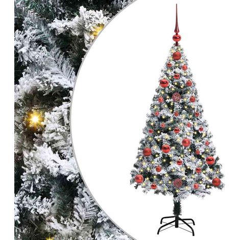 Artificial Christmas Tree with 150 LEDs with Stand White 120 cm vidaXL (1/5)