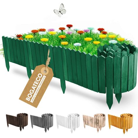 Rollborder Bogateco Bois Vert 40x200 cm Bordure de Jardin (1/5)