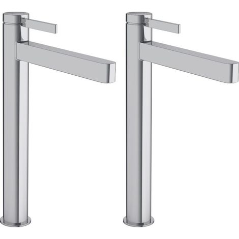Lot de 2 mitigeurs lavabo HANSGROHE Finoris 260 + bonde Push-Open Chromé