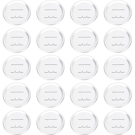 Couvercles étanches pour bocaux Mason, 60 pièces, argentés (1/4)