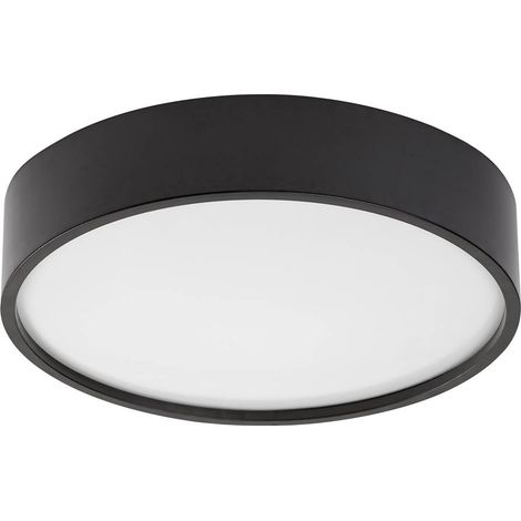 LARCIA, INDOOR CEILING LAMP, BLACK PLASTIC LAMP WITH WHITE P (1/5)