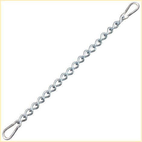 Cadena con dos mosquetones, fijación de hamaca variable jusqu'à 230 kg (cadena 66 cm)