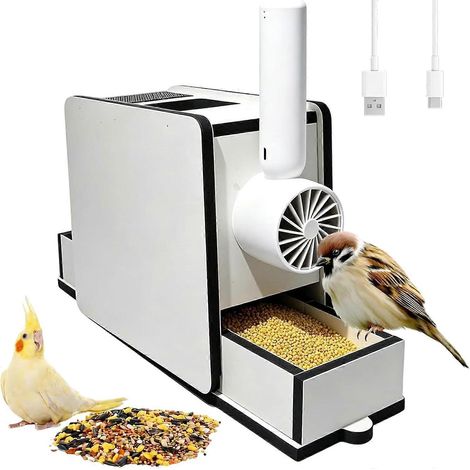 Séparateur de coquilles de graines pour oiseaux rechargeable, dissolvant de coques de graines pour oiseaux - Machine de séparation rapide et réglable des coquilles d'aliments, tamis à ventilateur port