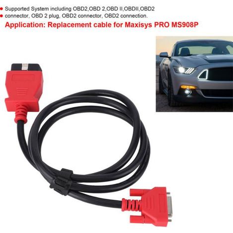 Cable De Test Principal - OBD2 16 Broches - Pour Diagnostic Automobile - Compatible Maxisys Pro MS908P - 1 Pièce (1/5)