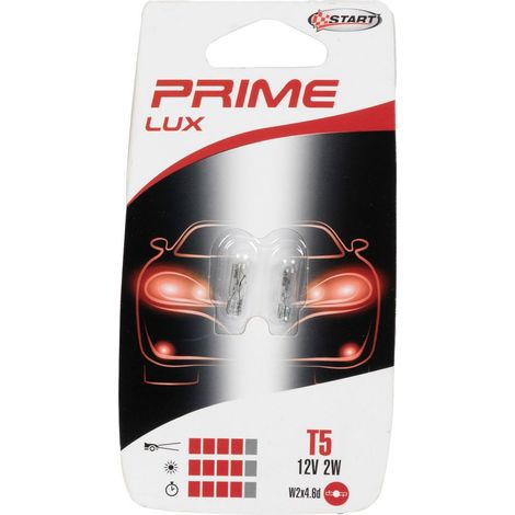 Coppia di lampadine auto alogene in vetro T5 12V 2W W2X4.6d (1/3)