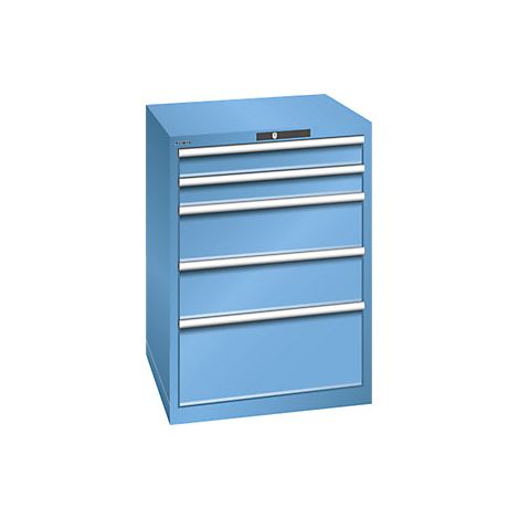 Cajonera con 5 cajones  A x P x H 717 x 725 x 1000 mm  azul
