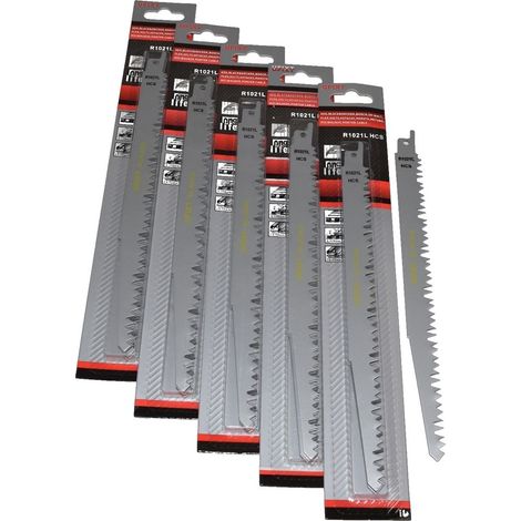 Reciprocating Sabre Saw Blades R1021L 240mm Long High Carbon Steel HCS 25 Pack (1/3)