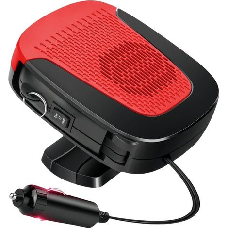 PCS Riscaldatore sbrinatore per auto, riscaldatore portatile per auto 12V, sbrinatore per auto a riscaldamento rapido, riscaldatore sbrinatore per finestrini, riscaldatore per auto 2 in 1