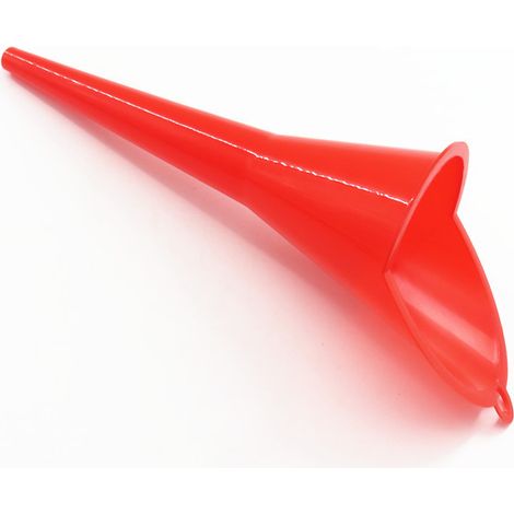 Entonnoir de ravitaillement en plastique multifonctionnel, à long bec et sans poignée, de grande taille et utilisable d'une seule main.