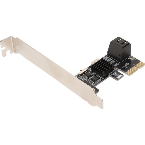 Carte d'extension PCIe vers SATA 3.0 à 2 ports PCI Express (1x, 4x, 8x, 16x) pour disque dur SATA. Adaptateur et contrôleur d'extension. (1/5)