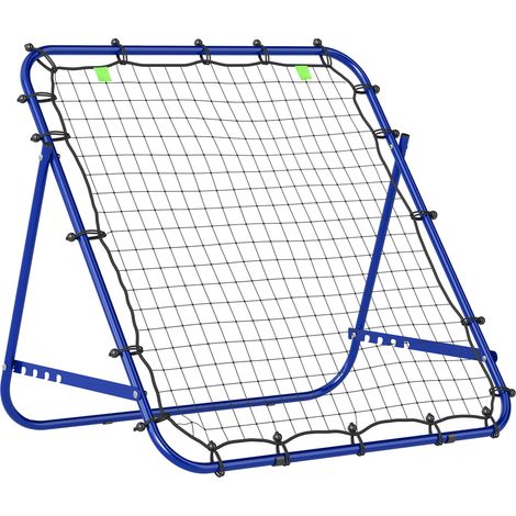 HOMCOM Rebounder Net Adults Football Training Aid Adjustable Blue (1/5)