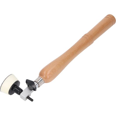 Kit de ponçage manuel pour bol avec poignée en bois, 50 disques abrasifs et plateaux de 1 et 2 pouces (1/5)