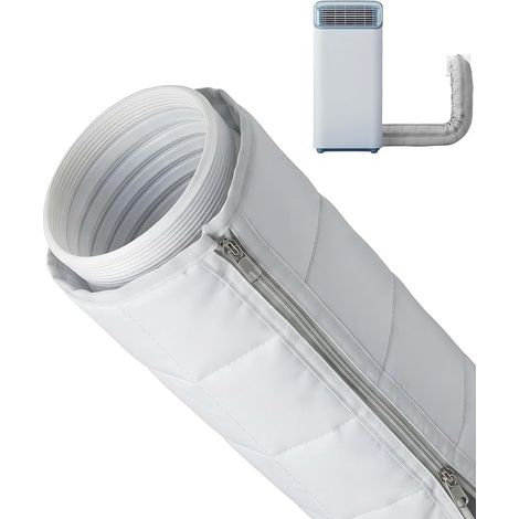 Tragbarer Klimaanlagenschlauch-Überzug 150x55 cm, Isolierhülle mit Reißverschluss, hitzebeständige Schutzhülle für 5,1/5,9-Zoll-Abluftkanäle (1/5)