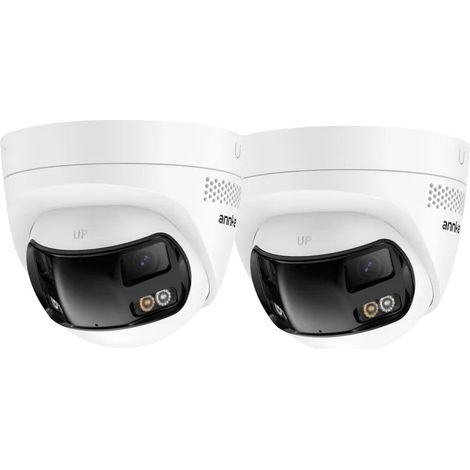 Telecamera di sicurezza, angolo di visione 180°, rilevamento del movimento tramite IA, 2 pezzi 91ET (1/2)