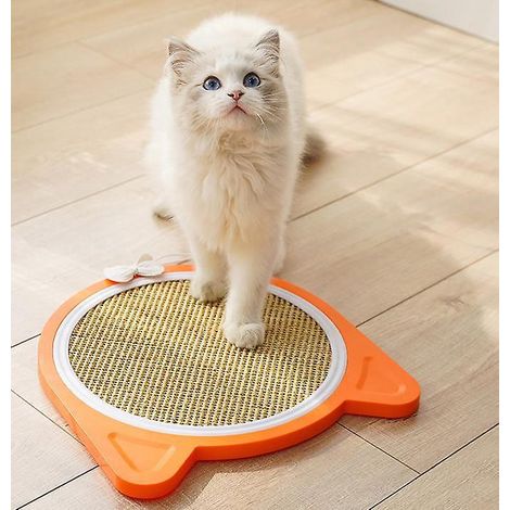 tapis Griffoir Chat Sisal (32x34cm), Tapis Grattoir Antidrapant, Rsistant Et Naturel Pour Chaton Pour Sauver Canap Moquette Fauteuil Sol Mur (1/5)