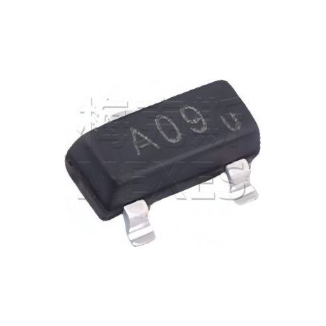 UMW SI2309A SOT-23 MOSFET canal N 2A/60V CMS, composants électroniques, 5 unités expédiées.