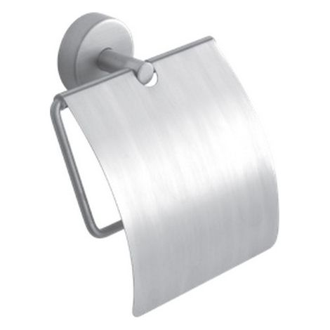Portarotolo coperto in acciaio inox satinato da muro  Monde-S kamalu
