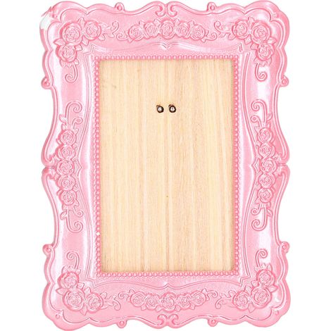 Cadre photo maison de poupée DIY 1:12, mini ornement de décoration pour maison de poupée, accessoires roses (1/5)