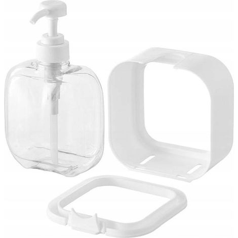 Distributeur de savon - Blanc élégant - Écologique - Multifonctionnel - Pratique - Convient pour la cuisine et la salle de bain - Durable (1/5)