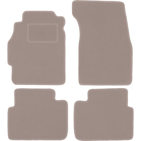 Alfombrillas de terciopelo para coche: Honda Civic VI hatchback de 3 puertas (1995-2001) beige