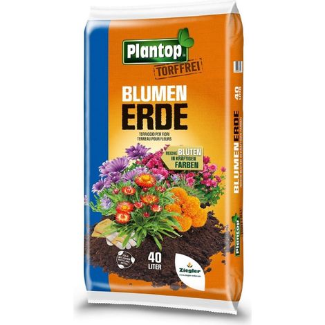 PLANTOP torffrei Blumenerde, 40 Ltr