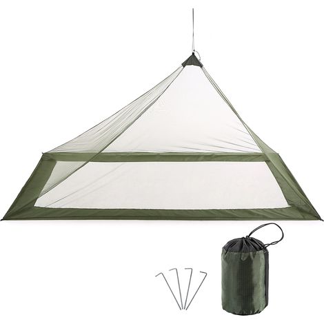 Moustiquaire Solo Vert Foncé Polyester Haute Densité 86x47x39in Ultra Légère 10.3oz Ventilation (1/4)