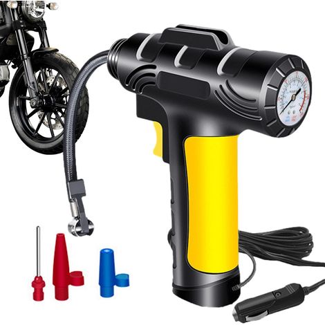 Compresseur d'air Portable,Outils de Gonflage Automobile avec Affichage de Pression - Pompe À Air pour Pneus pour Voiture Moto VTT Ballon Vélo (1/5)