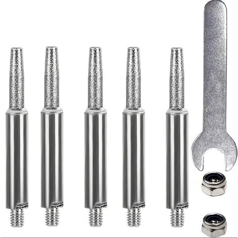 40" Schleifkopf-Aufsatz für Kettensägen – Diamantbeschichteter Schleifkopf zum Entgraten, Schärfen und Polieren von Metall oder Holz