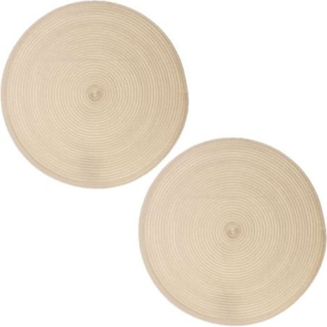Lot de 2 sets de table ronds tressés TRESSE (1/3)
