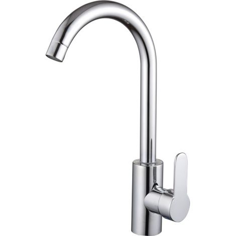 Mitigeur Cuisine avec Tuyau Flexible G3/8 x M10,Robinet Cuisine en Acier Inox avec Bec Pivotant à 360° Monocommande,Robinet Evier de Cuisine d'Arc à Sortie d'Eau Haute