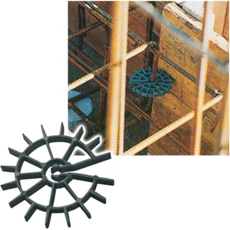 DISTANZIATORE PER CASSERO CIRCOLARE mm 60 x h.8 - per tondino min 6 max 12 mm